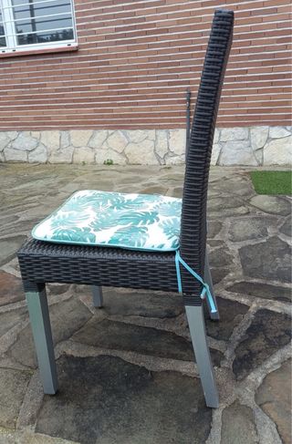 Tavolo da giardino allungabile in vetro + 4 sedie (set)