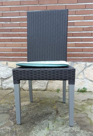 Tavolo da giardino allungabile in vetro + 4 sedie (set)