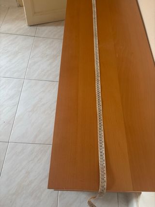 Mueble TV madera y metal con ruedas