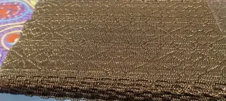 Pasamanería / Galón metálico dorado y marrón