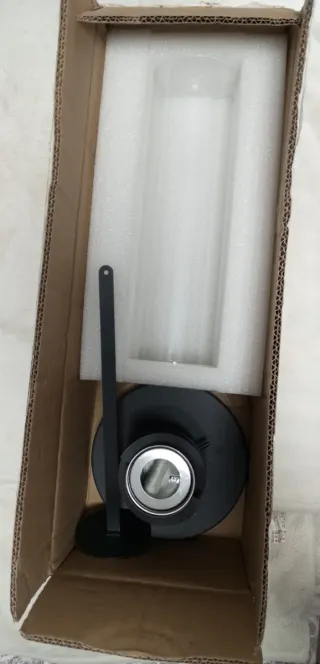 Chimenea Lámpara Bioetanol Cristal y Metal 40 cm