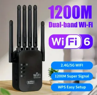 Repetidor WiFi 6 Antenas. Amplificador de Señal