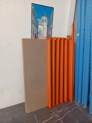 Estantería Metálica Configurable Azul y Naranja