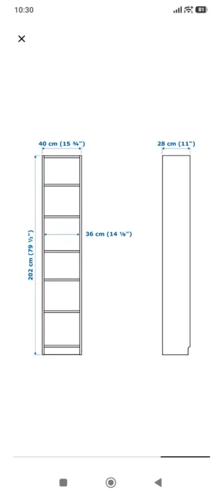 Estantería Billy Ikea Blanca