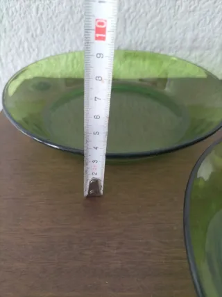 4 Platos Soperos Verdes Vintage Duralex