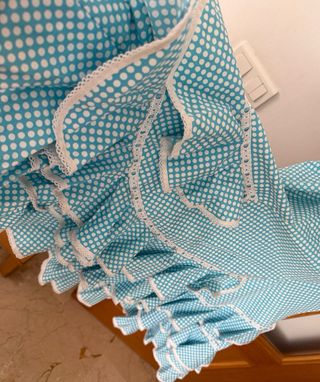 Vestido Flamenca Romería Azul