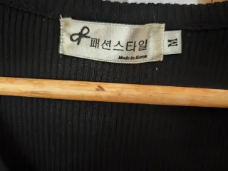 Falda de punto midi negra