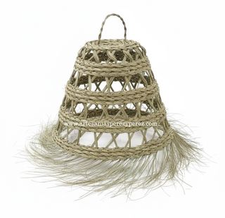 Pantalla calada de esparto natural Mod. Trópico