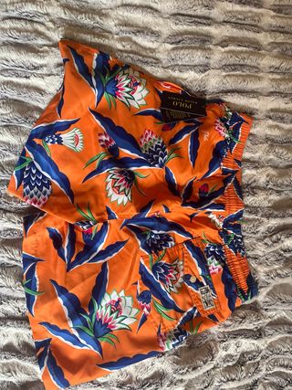 Bañador Polo Ralph Lauren Naranja Piñas