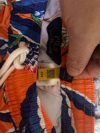 Bañador Polo Ralph Lauren Naranja Piñas