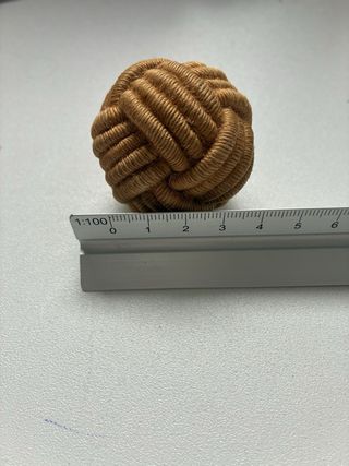 Dos pomos de cuerda estilo náutico