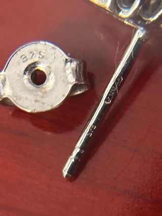 Pendientes oro blanco