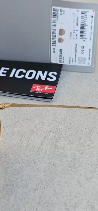 Gafas de Sol Ray-Ban Dorado y Marrón