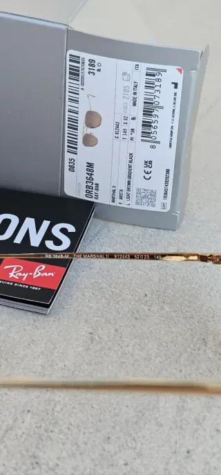 Gafas de Sol Ray-Ban Dorado y Marrón