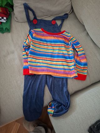 Disfraz infantil overol y camiseta
