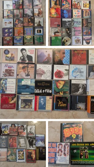 Lote 68 CDs Música + 17 DVDs Películas Haz oferta