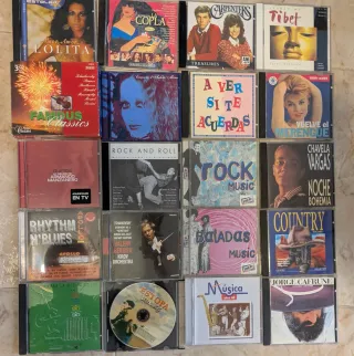 Lote 68 CDs Música + 17 DVDs Películas Haz oferta