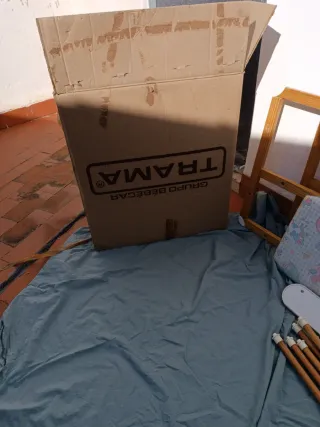 Trona de madera para bebé se convierte en mesa y s