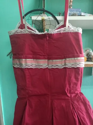 Vestido Romántico Veraniego Rojo