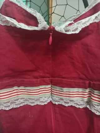 Vestido Romántico Veraniego Rojo