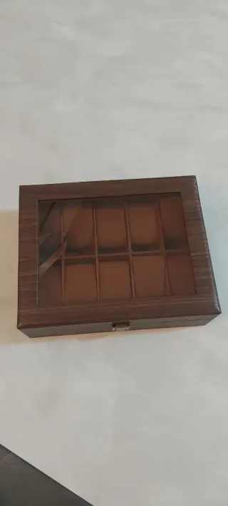 Scatola porta orologi in legno