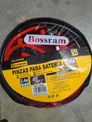 Pinzas Arrancar Coche 1200A Bossram