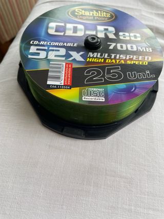 2 Cajas CD-R 80 Starblitz 700MB 52x 25 Unidades