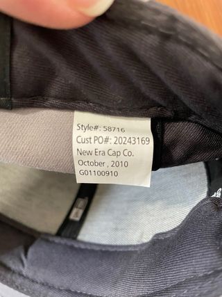 Gorra Fox Negra y Gris Talla 7 1/2