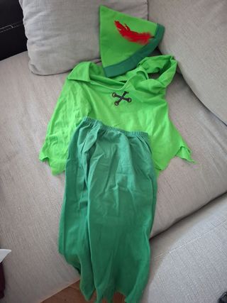Disfraz Peter Pan verde talla infantil