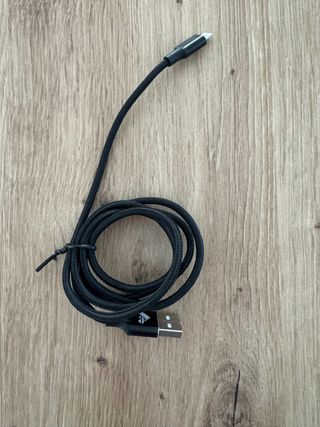 Cable Cargador iPhone USB A a Lightning Negro