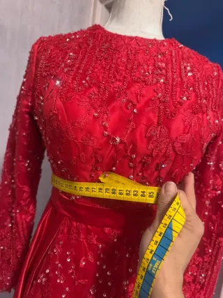 Vestido largo rojo Atelier Talla S