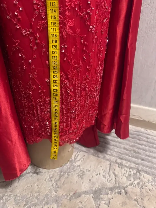 Vestido largo rojo Atelier Talla S