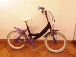 Bicicleta infantil morada