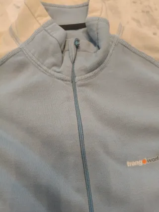 Jersey térmico beige y azul para esquiar