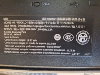 Pantalla Dell Negra y Plateada