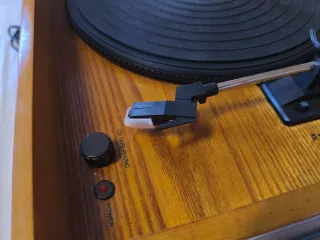 Tocadiscos, CD, Cassette, disco, estilo  Madera