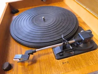 Tocadiscos, CD, Cassette, disco, estilo  Madera