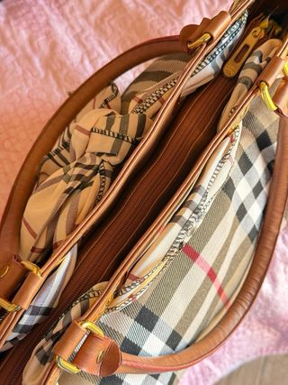 Borsa Vintage Check con Fiocco