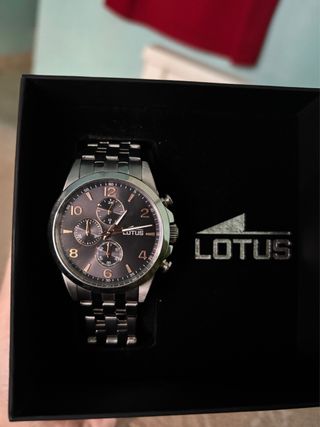 Reloj Lotus Cronógrafo Esfera Negra