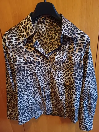 Camicia donna fantasia leopardata