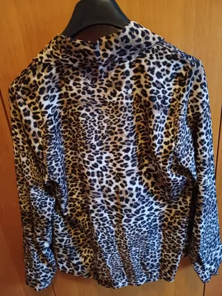 Camicia donna fantasia leopardata