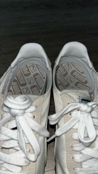 Zapatillas Puma Blancas y Verdes