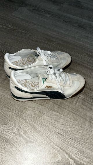 Zapatillas Puma Blancas y Verdes