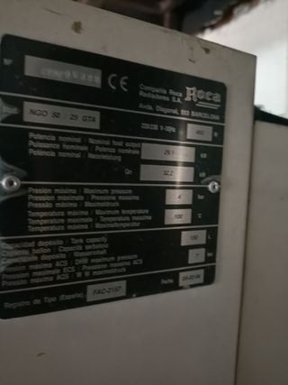 Caldera Gasoil Agua y Calefacción