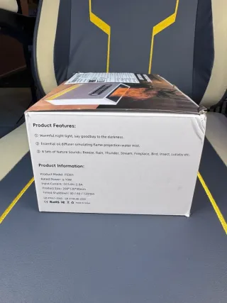 Diffusore aromi suoni bianchi 7 colori