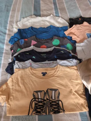 Lote camisetas verano + 2 cortavientos