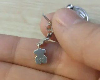 Conjunto Tous Plata y Gemas Negras