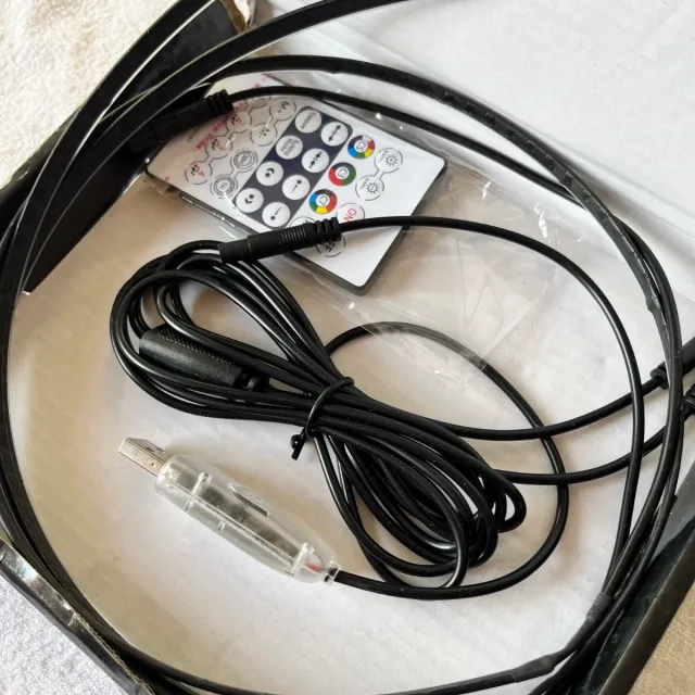 Tiras LED Acrílicas para Coche USB