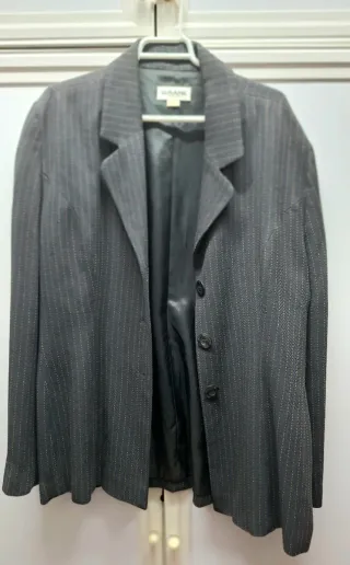 Americana SUSANE gris con rayas