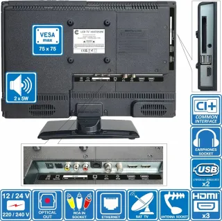 Unispectra 16” Smart TV webOS 12v Full HD 230v